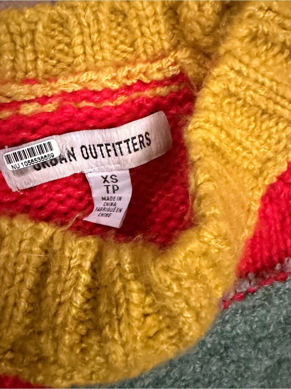 Urban Outfitters cozy colorblock